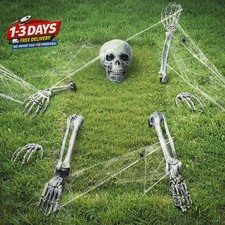 Halloween Decorations Skeleton Groundbreaker Skeleton 8pcs Halloween Outdoor Dec
