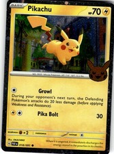 Pikachu - (Cosmos Holo) Holo Rare Trick or Trade BOOster Bundle 2024 018/091 LP