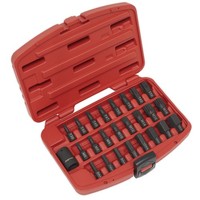 "Sealey Impact Trx-Star Hex Spline Bit-Set 25-Tlg 1/2\" Vierkant Antrieb AK5612"