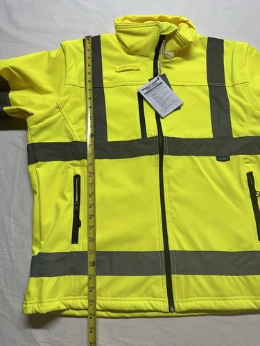 Portwest US428 Hi-Vis Reflective Softshell Waterproof Safety Work Jacket ANSI XL image 4