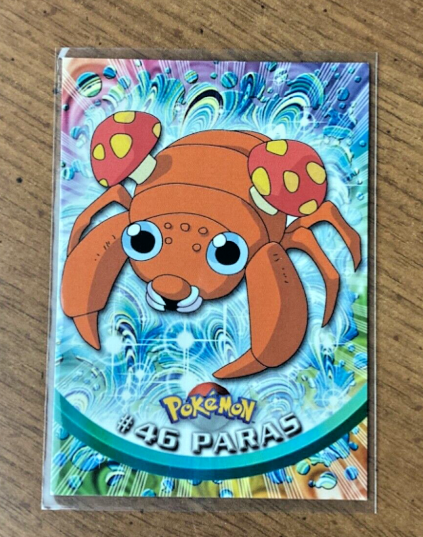 Topps Pokemon TCG Paras #46 Red Logo TV Animation Edition