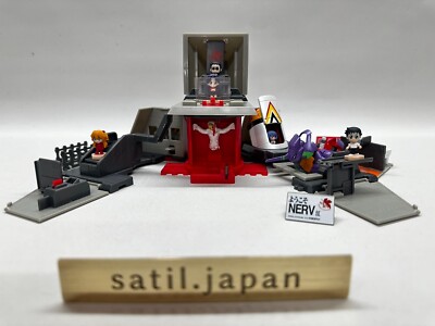 USED] Bandai Evangelion Welcome To The Nerv Base Diorama Set of 5
