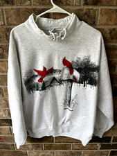 Women’s Large AOP Rugged Sweats Made in USA "Mail Pouch Tobacco" Sweatshirt