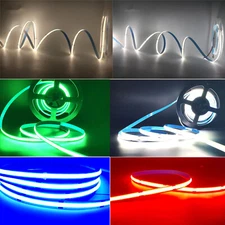 DC12V 528LEDs/m COB LED Light Strip High Density Flexible Tape Boat Car Lighting