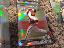 LINCOLN HENZMAN 2017 BOWMAN CHROME DRAFT REFRACTOR ROOKIE CARD RC #BDC-11 W.SOX