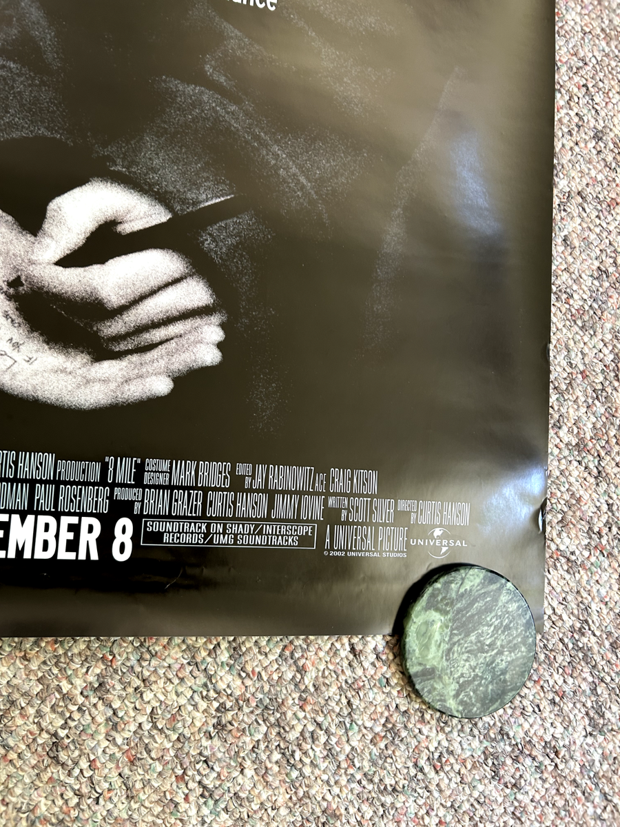 8 MILE ORIGINAL Movie Poster. D/S - 27x40 in. - 2002 - Curtis