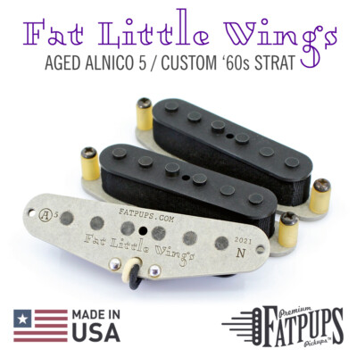 Custom Aged Hand Wound Stratocaster Guitar Pickup Set | Late '60s Strat Style A5