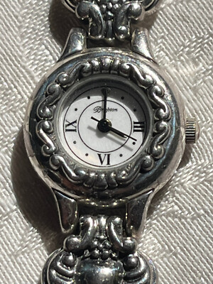 Brighton Florence Women's Watch Silver Tone Toggle Closure - New Battery