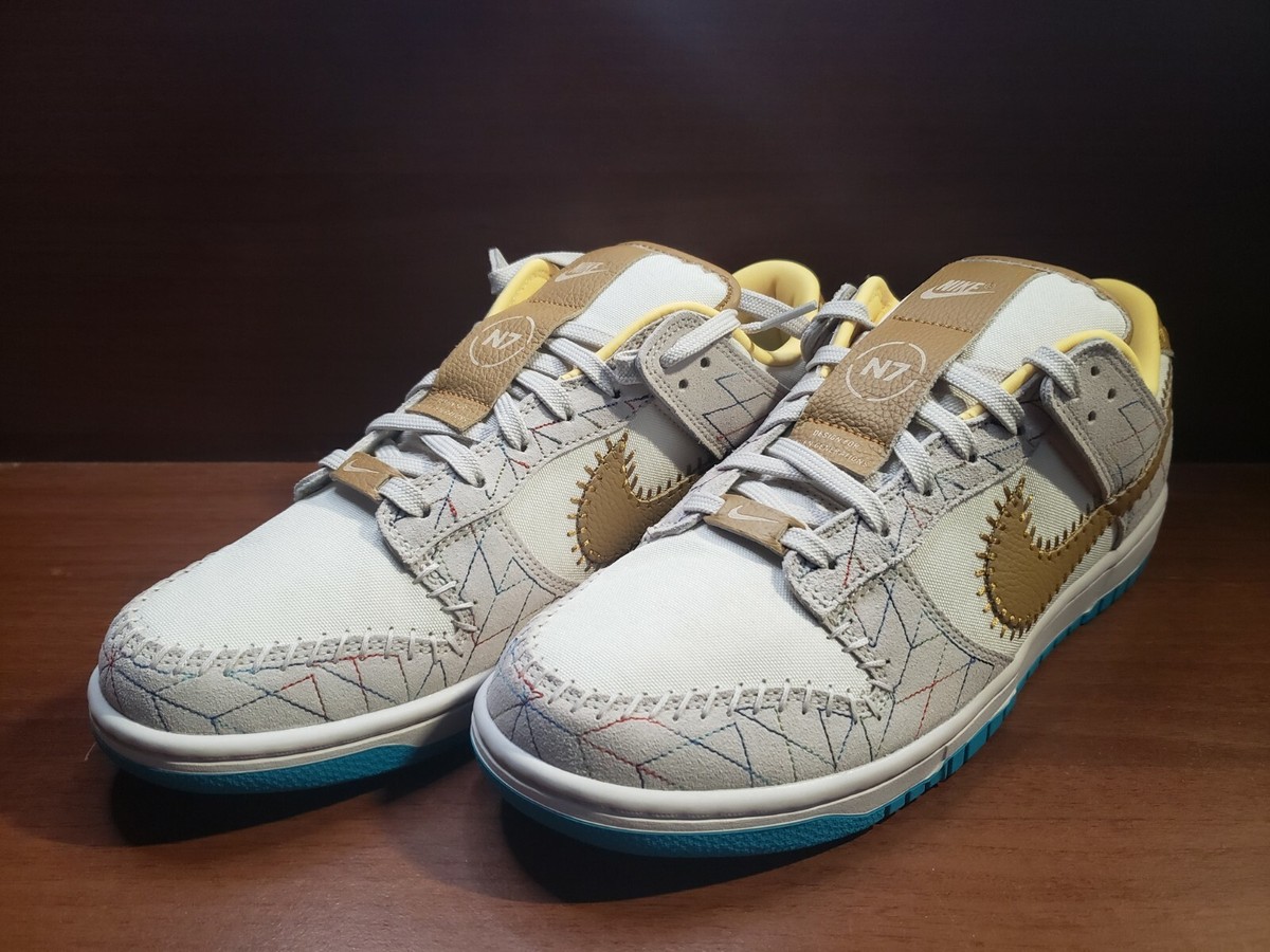 Brand new Nike Dunk Low N7 by Kyrie Irving Size M 12 Nike Dunk Low N7 x Kyrie Irving By You Custom DN2066 991 US  main image 3