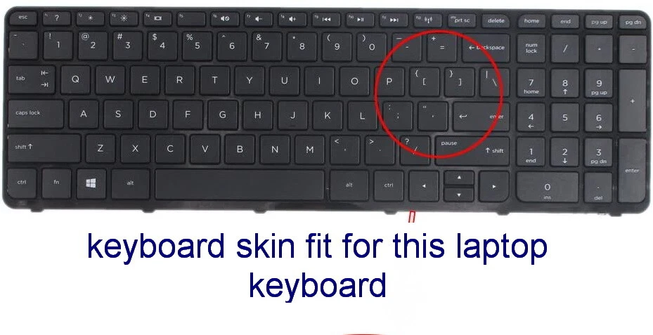 keyboard skin cover for HP ENVY x360 15-u,ENVY TouchSmart m6-k  - Image 2 of 2