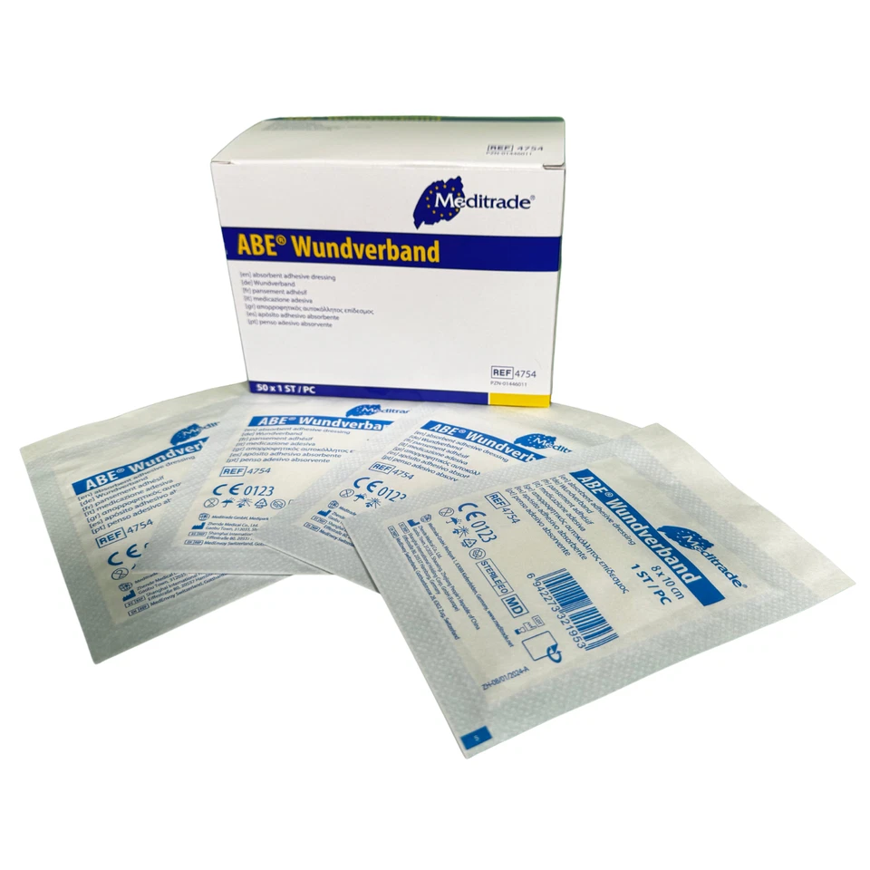 50-100x Steril Wundverband Meditrade Wundpflaster Inselpflaster Hypoallergen - Bild 4 von 4