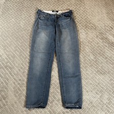 Rewash Jeans Womens 1 Denim Blue Soft Stretch Boyfriend Tapered Leg Lightweight