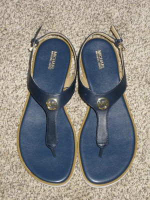 michael kors navy blue sandals
