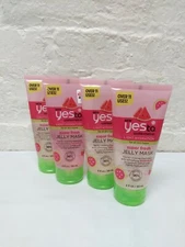 4x Yes To Watermelon Light Hydration Super Fresh Jelly Mask 3 oz