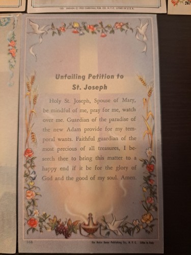 Lot of 15 Vintage Prayer Cards & Religious Pamphlets, Booklet Mostly 1930s-1950s - Picture 18 of 24
