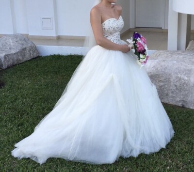 Hollywood Dreams Ball Gown Sweetheart Neckline Sequin Wedding Dress 8/10/12  UK