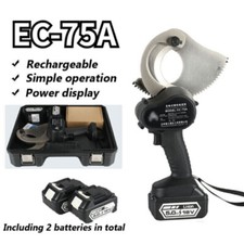 Charging Electric EC-75A Cutter 18V Ratchet Armored Cable Cutting Tool Scissors