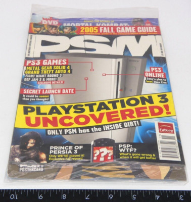 New PSM Playstation Gaming Magazine w/ Disc 103 Nov 2005 PS2 PS3 GTA Game