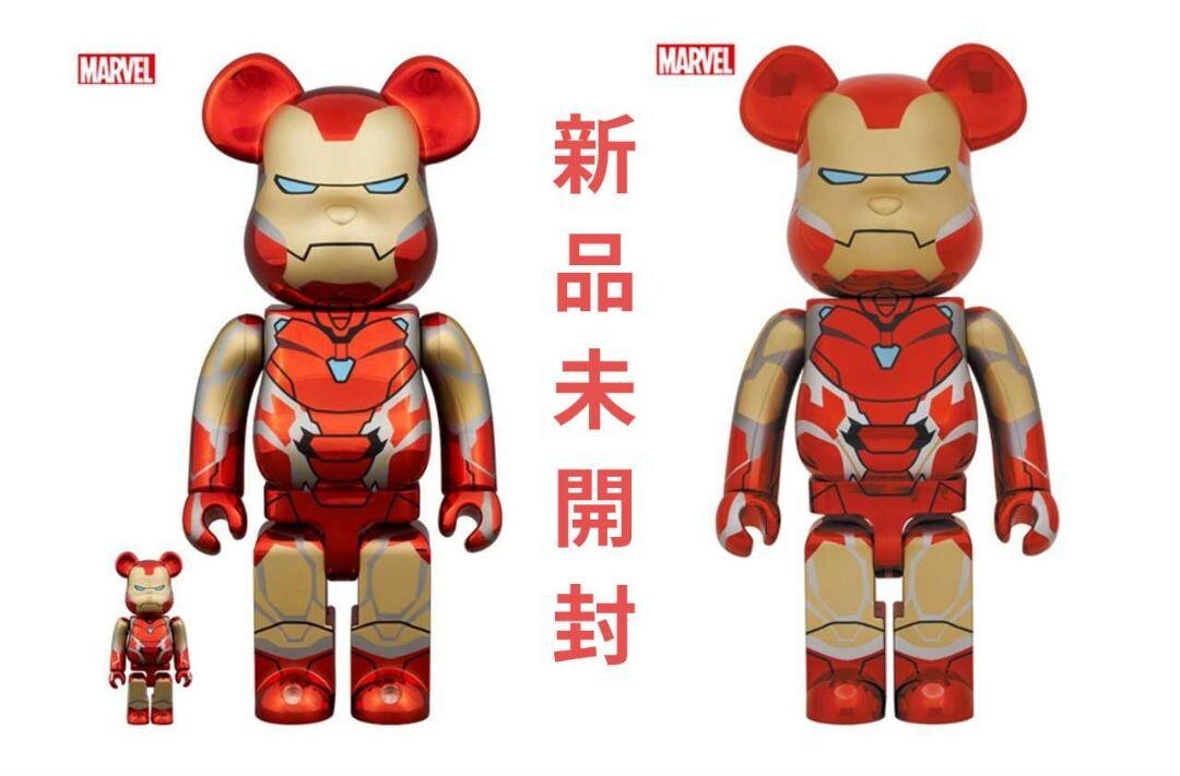 MEDICOM TOY - BE@RBRICK IRON MAN MARK 85 100％ &amp; 400％x2 BE@RBRICK SERIES 50