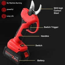 Electric Pruning Shears Knife Tree Pruning Fruit Tree Shears Rechargeable