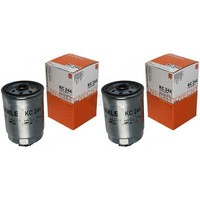 2X Mahle / Knecht Kraftstofffilter KC 244 Fuel Filter