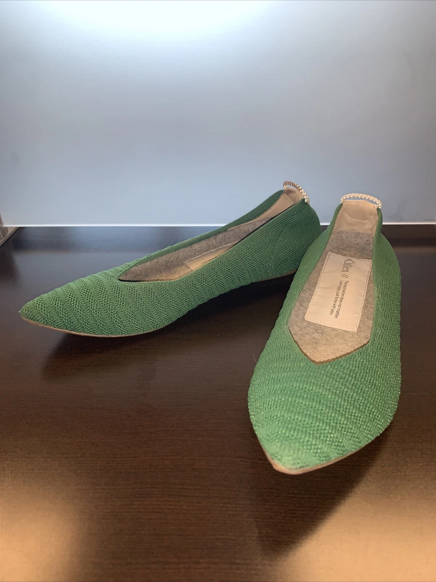 Woven pointed cheap flats