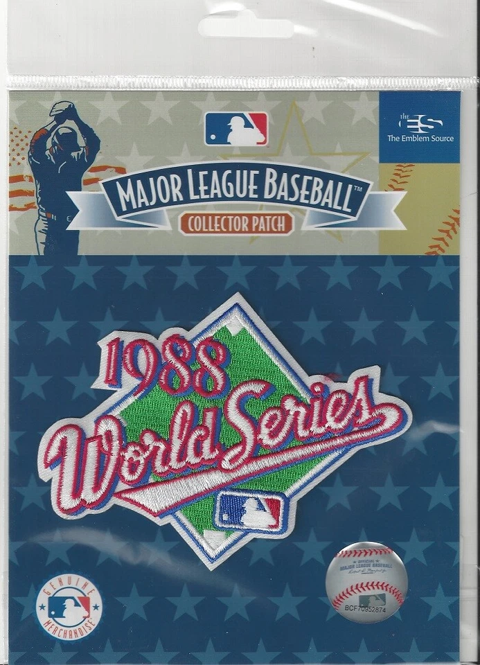 THE EMBLEM SOURCE 1988 World Series Sleeve Patch Los Angeles Dodgers Official MLB Logo in Package