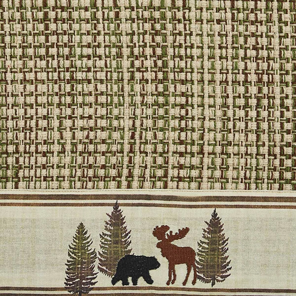 2 Wilderness Trail Bear Moose Heavy Woven Cotton Rustic Country Placemats 13x19 - Image 3 of 3