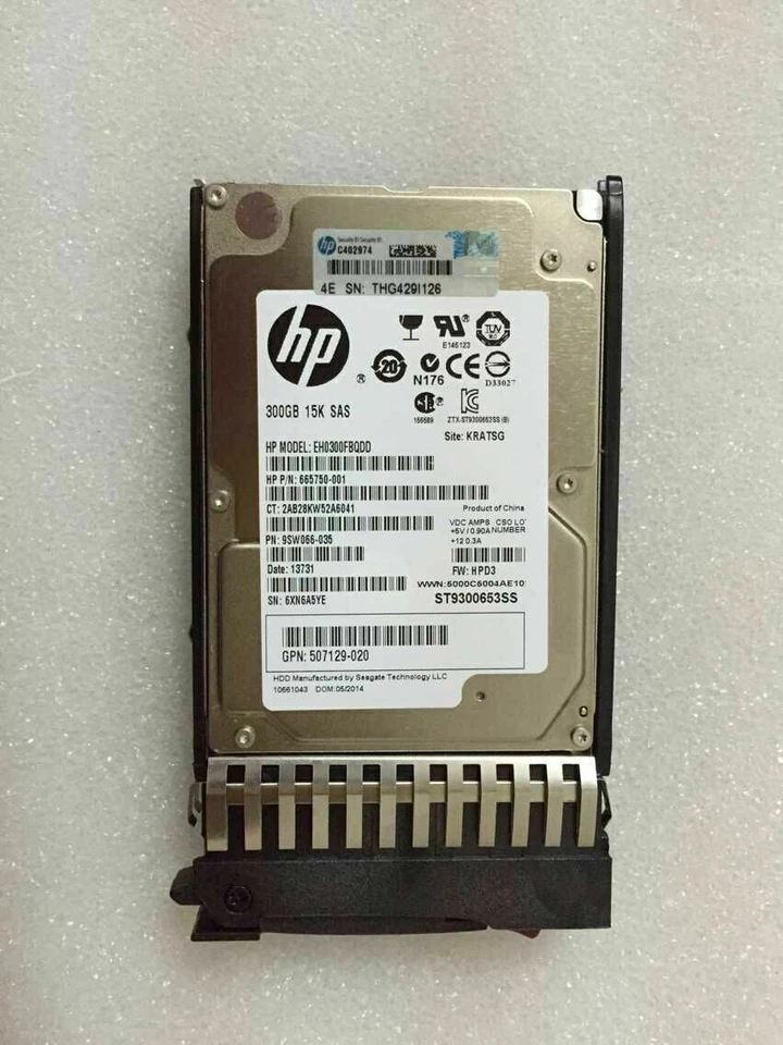 HP 627117-B21 627195-001 300GB SAS 15K 6G 2.5" HDD FOR DL370 DL380 DL385 G6 G7 - Image 2 of 4