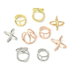 18x Women Shirt Clips DIY Jewelry Buckles Ring Brooch Gifts for Silk Scarf