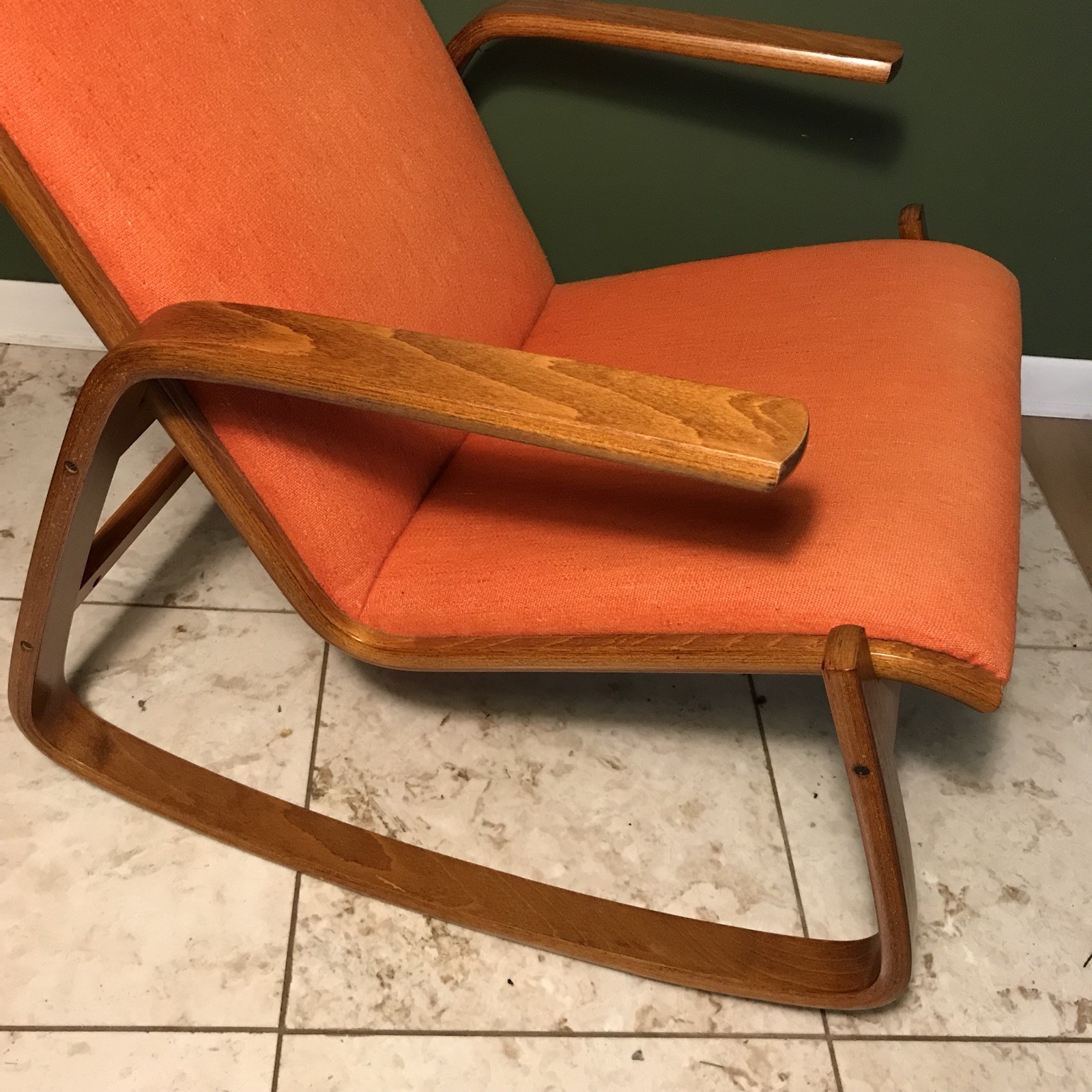 Igmar Relling Rocking Chair Ingmar Relling Flame Rocking Chair Westnofa Bentwood Danish Modern ...