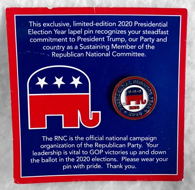 NEW Collector Pin RNC 2020 Presidential Election Year Republican Nat'l Committee