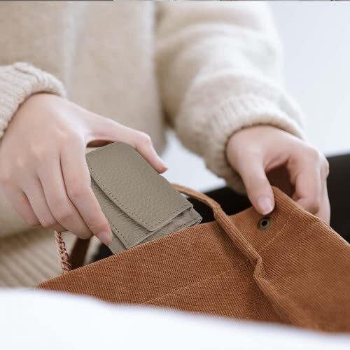 Geldbörse Damen Mit Echtleder Mit RFID, Minigeldbörsen Damen Leder, P - Bild 6 von 6