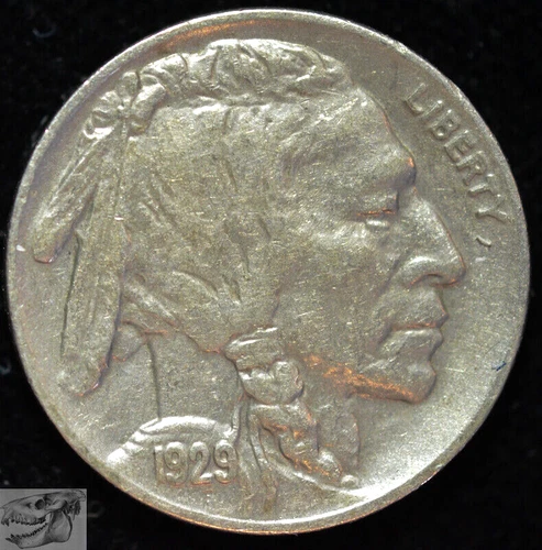 1929 Buffalo Nickel, Almost Uncirculated+ Condition, Free Shipping, C6185