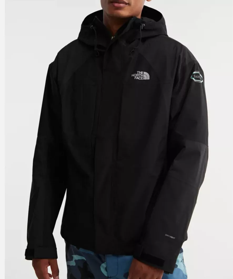 THE NORTH FACE MENS 2000 MOUNTAIN JACKET BLACK HOODED RELAXED FIT ...