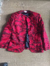 Maria Muscetra Floral Wool And Silk Jacket Size 46