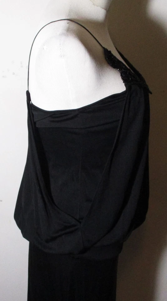 Vestido VIVIENNE TAM Negro 100% Seda Correa Espagueti Talla M Nuevo con Etiquetas $405.00 Foto 4 de 4