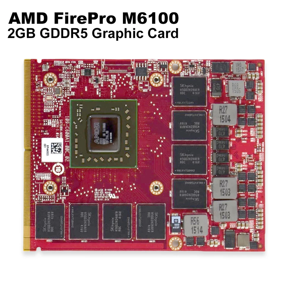 Dell OEM Precision M6800 AMD FirePro m6100 2GB Video Graphics Card - K5WCN - Image 2 of 4