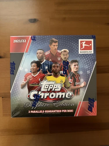 2021-22 Topps Chrome Sapphire Edition Bundesliga Box Factory Sealed