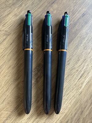 Bic Colour PRO Retractable Ballpoint Pen,4 Colours In Nib(3  PENS)