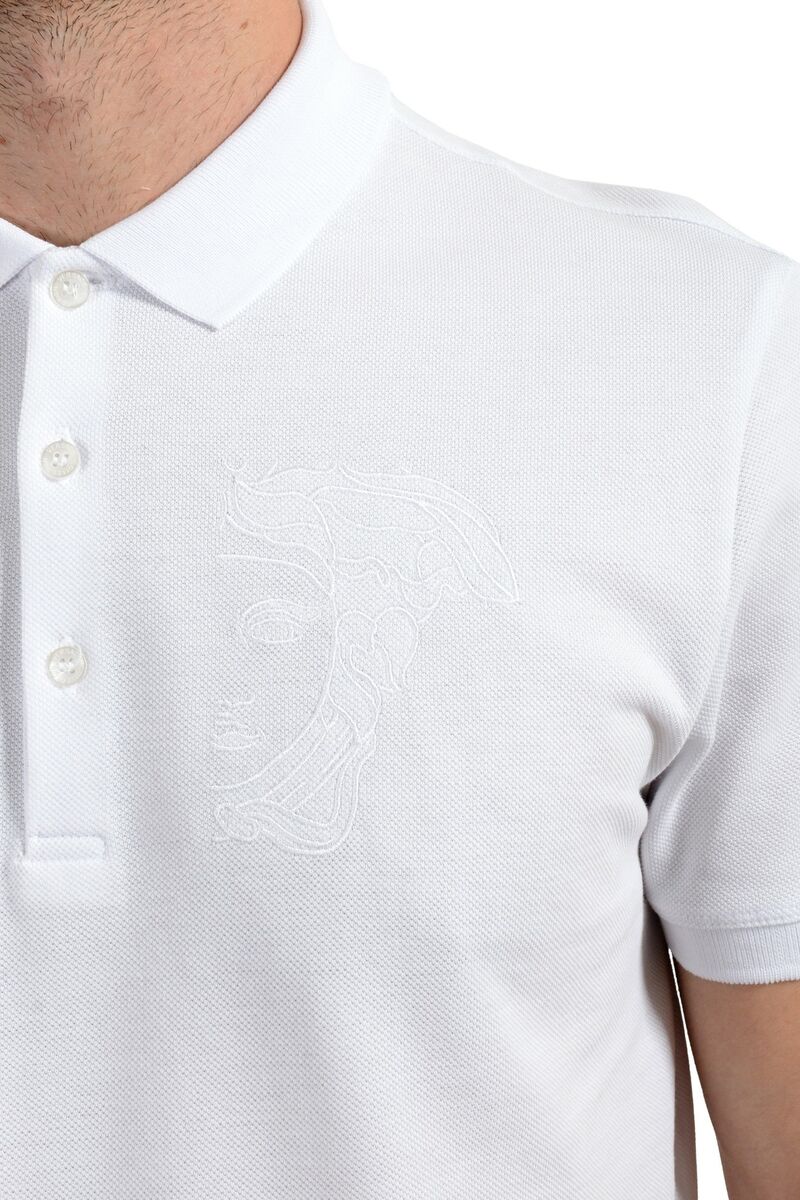 Versace Collection Men's White Short Sleeve Polo Shirt | eBay Versace Collection Men's White Short Sleeve Polo Shirt | eBay