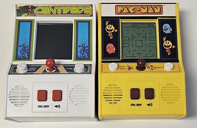 Mini Tabletop Classic Namco ATARI Arcade NOSTALGA Lot PAC-MAN CENTIPEDE 2 For 1 
