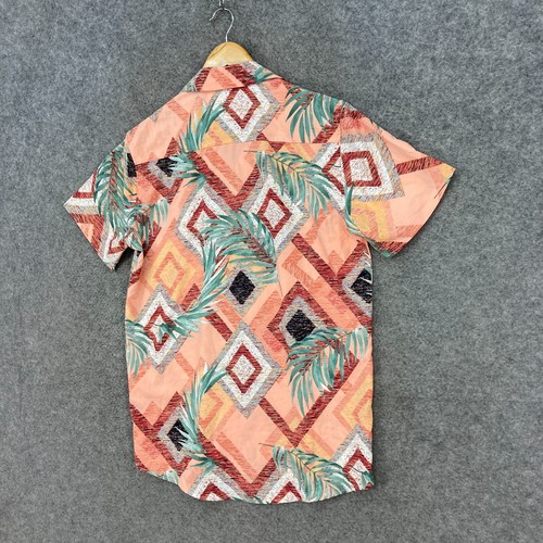 Goliath Mens Button Up Shirt Size M Medium Multicolour Short Sleeve 3419 - Picture 10 of 12