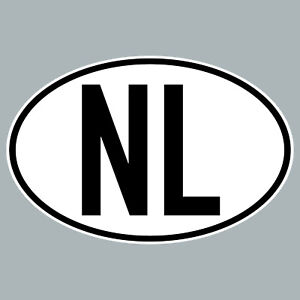 NL ADESIVO AUTO STICKER Ned NLD Paesi Bassi sigle 