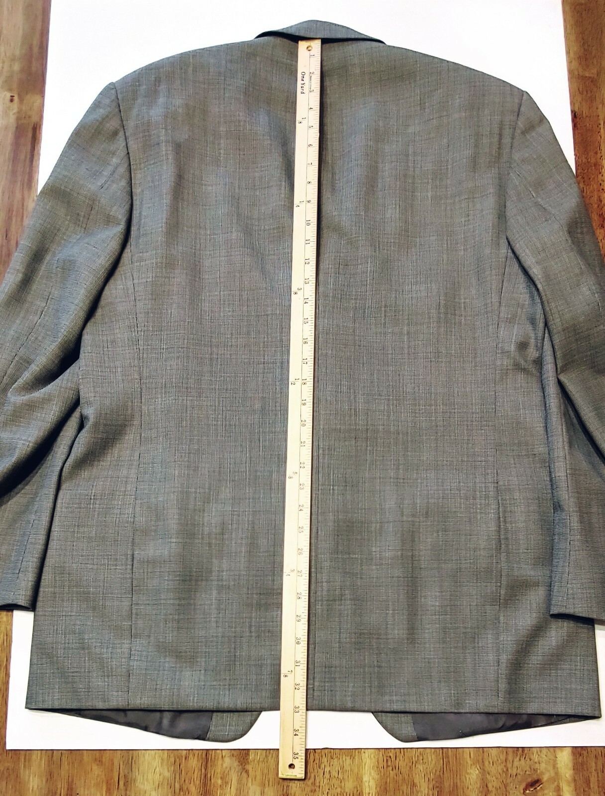 GIACCA YSL YVES SAINT LAURENT GRIGIO MARRONE CHIODO 2 BtTN (44L 35W)