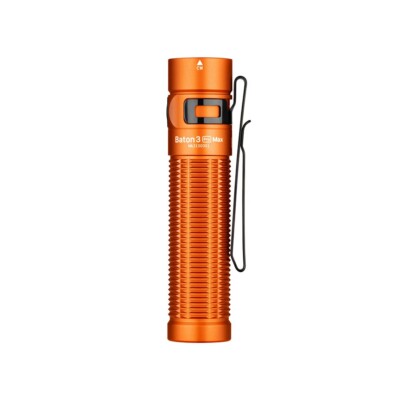 Olight Baton 3 Pro Max Orange EDC Flashlight, Cool White, 2500 Lum