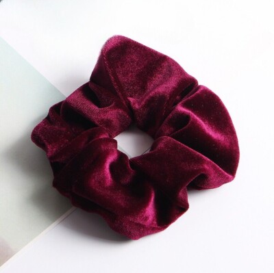 Haargummi Scrunchie Set Schwarz Haar Scrunchies Dicke XL Samt Zopfgummi Weiß