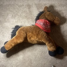 Animal Alley GUND Brown Horse with Red Bandanna Plush Toys R Us 10.5" 2007