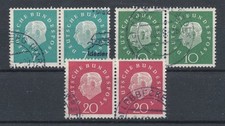 791629) Bund Heuss waagerechte Paare Nr.302-304 gestempelt Michel&euro; 35,00&euro;