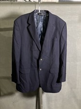 Jos. A. Bank Men's Navy Blue 100 Wool Blazer Gold Buttons Sz 42R